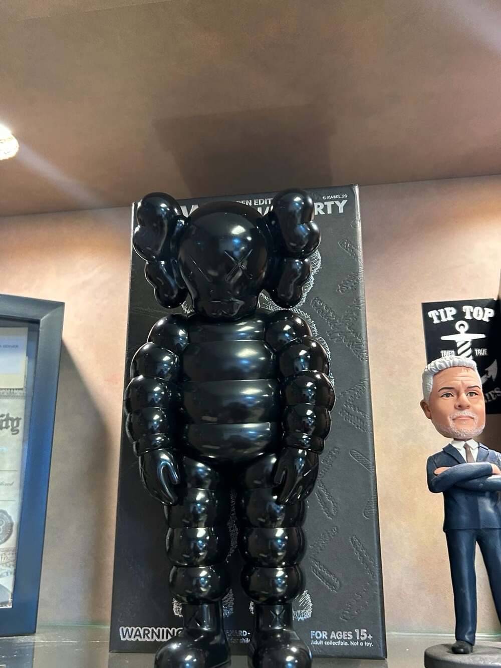 KAWS What Party CHUM Vinyl Figure Black Open Edition
